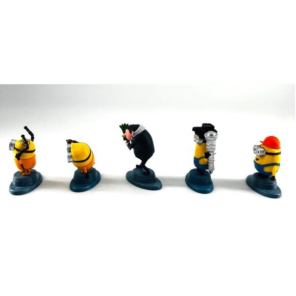 2019 Despicable Me Minions & Gru Figurines – Set of 5 – Mattel Universal Studios - Picture 2 of 3